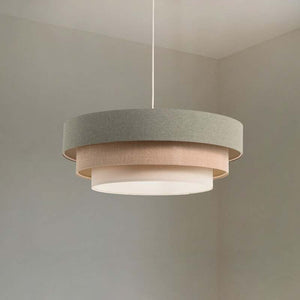 B-Ware Maco Design Hängeleuchte Triniti LED Pendelleuchte dimmbar grün beige Ø60cm