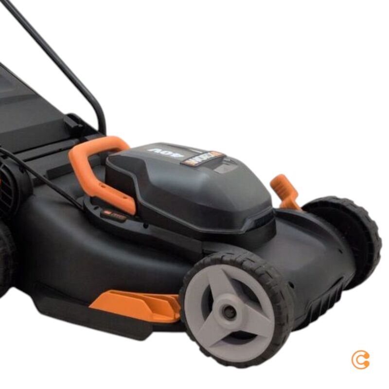 Worx Rasenmäher WG743E Akku Mäher 40cm mit IntelliCut Technologie und Mulcher - 6924328338420