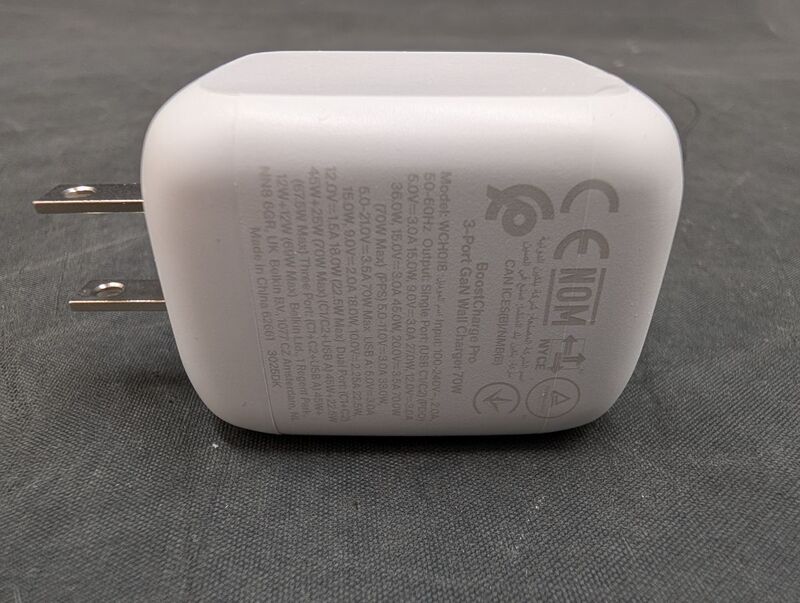 Belkin Ladegerät Netzteil Adapter BoostCharge Pro GaN USB C USB A Reisen 3 Port - 0745883918454