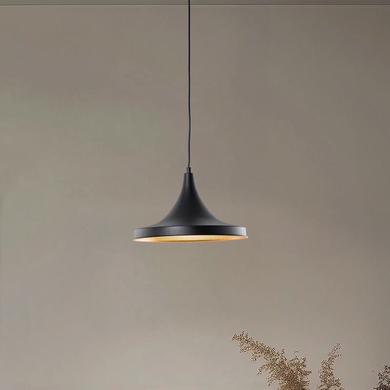 Berceste Hängeleuchte Pendelleuchte Metall schwarz gold Lampenschirm 30cm - 8681875546606