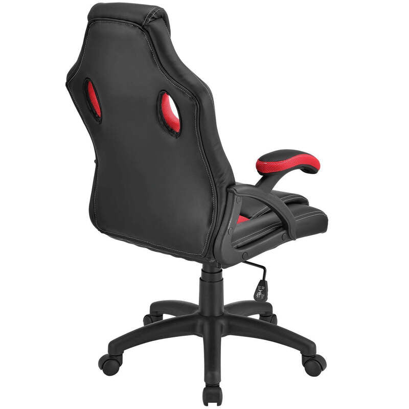Racing Schreibtischstuhl Montreal ergonomisch gepolstert Rot höhenverstellbar - 4260304763186