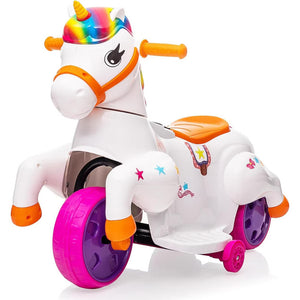 B-Ware Sandinrayli Kinderfahrzeug Kinderauto Elektrofahrzeug Einhorn Kunststoff Musik