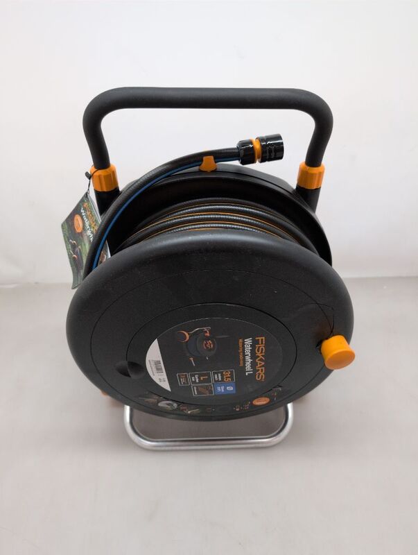 Fiskars Schlauchwagen Gartenbewässerung Easy Watering 30m Kunststoff schwarz - 6411501510174