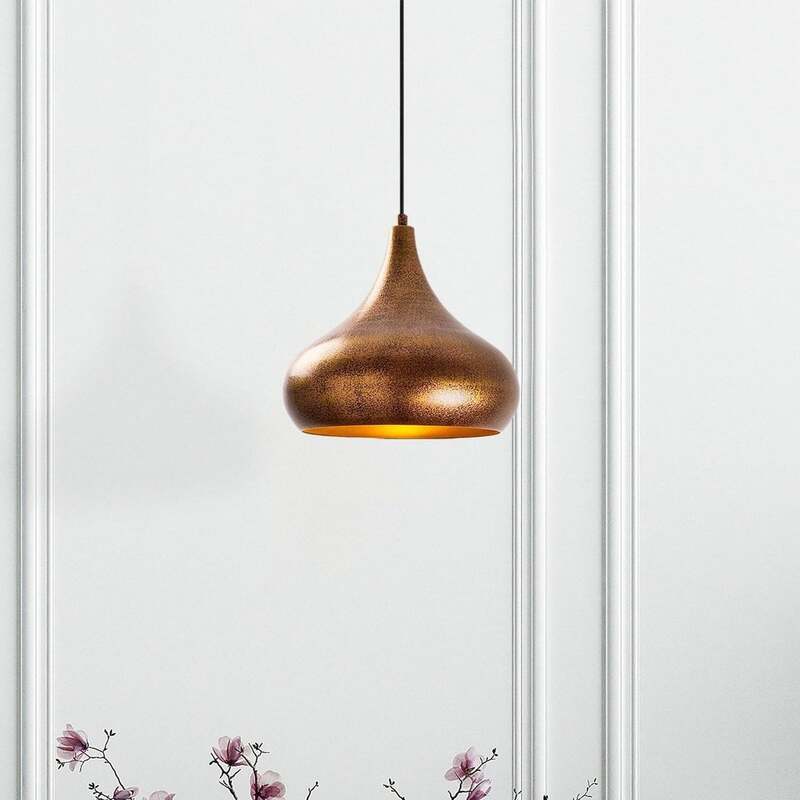 Hängeleuchte Muba 11550 messing brüniert Metall Ø 26 cm Deckenlampe Leuchte - 8683342591218