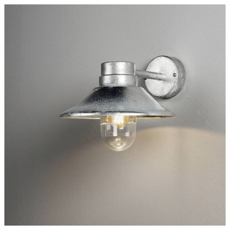 Konstsmide Außenwandleuchte Wandleuchte Vega Außenlampe galvanisiert - 7318304283214
