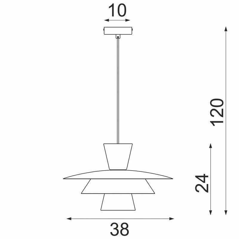 Plato Hängeleuchte Pendelleuchte Ø38cm beige Stahl Lampe Leuchte Beleuchtung17 - 5907565944907
