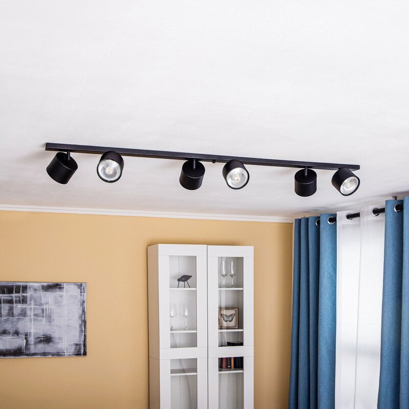 Aldex Deckenstrahler 1047PL K 6-flammig schwarz Deckenlampe GU10 Deckenleuchte - 5904798654696