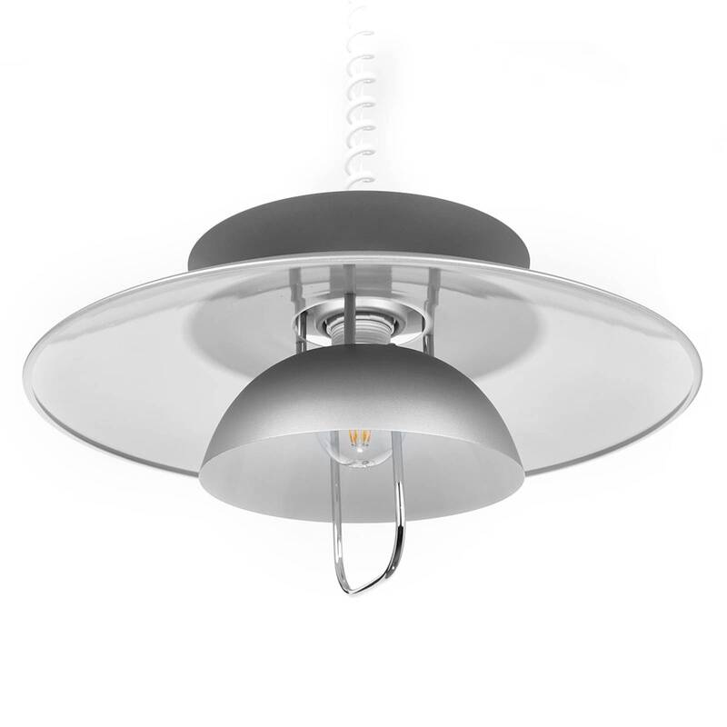 Lindby Hängeleuchte Nadija Deckenlampe Lampe Küchenlampe Leuchte Licht E27 grau - 4251096525465