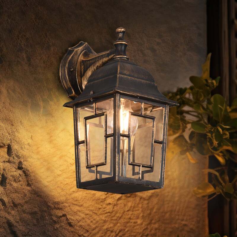 Außenwandleuchte Volturno E27 rostfarben antik dimmbar 1x60W TRIO LIGHTING - 4017807543582