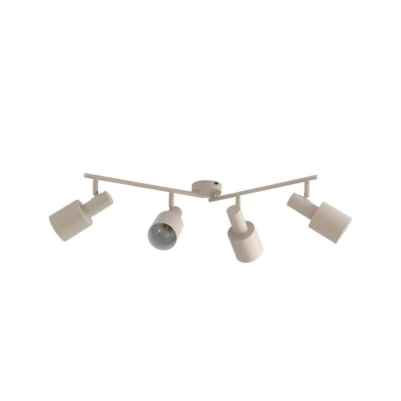 Lindby Deckenstrahler Ovelia LED Lampe 4-flammig dimmbar beige 80 cm Eisen - 4251911775136