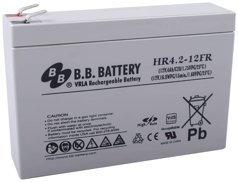 SSB Electronic SBL4.5-12LV0 149456 Bleiakku Blei-Akku 12 V 4.5 Ah Blei-Vlies AGM - 4042883802438
