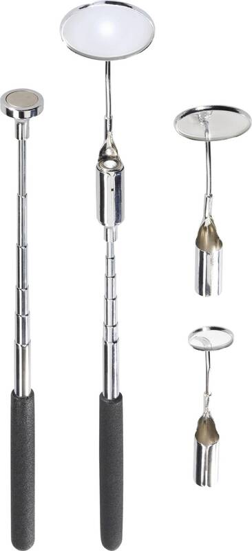 TOOLCRAFT Inspektionsspiegel-Set 5teilig mit Beleuchtung Inspektionsspiegel Set - 4016138563825