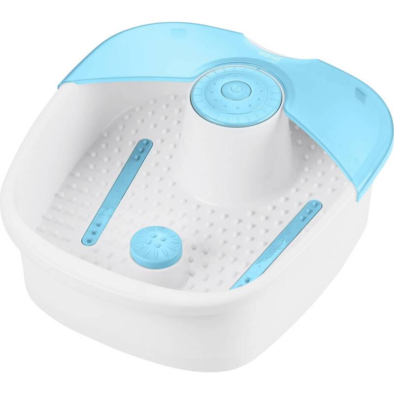 Ecomed FS-70E Fußsprudelbad Fußbad Massagegerät Weiß Vibrationsfunktion - 4015588237164