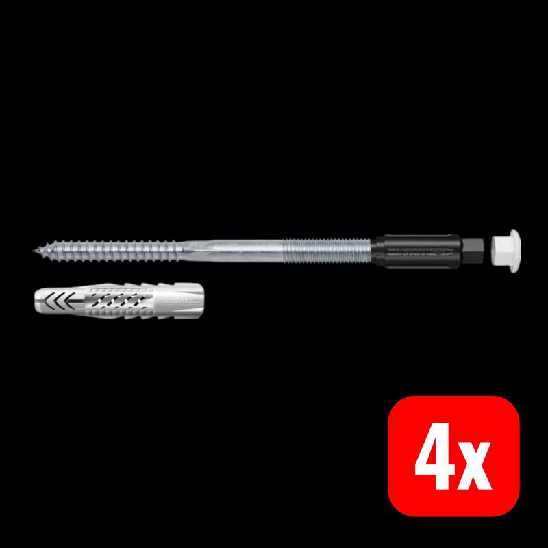 Fischer Abstandsmontagesystem Thermax 10 Stahl verzinkt Nylon 10mm 1 Stück 210mm - 2050000601071