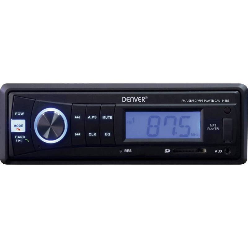 Denver Autoradio Bluetooth Freisprecheinrichtung CAU-444BT Schwarz MP3 USB SD - 5706751053801