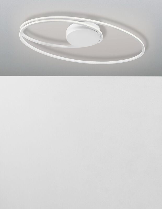 Nova Luce Deckenleuchte Deckenlampe VIARREGIO LED Weiß Warmweiß Wohnzimmer 28 W - 5212017411259