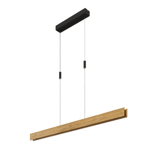 B-Ware ELOBRA Pendellampe Hängeleuchte Mexico LED dimmbar eichefarben 89cm 2-flg.