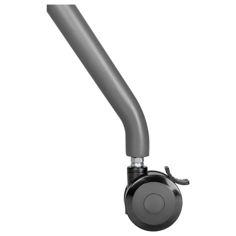 SpeaKa Professional TV Rollwagen Bodenständer TV Wagen höhenverstellbar grau - 4064161393346