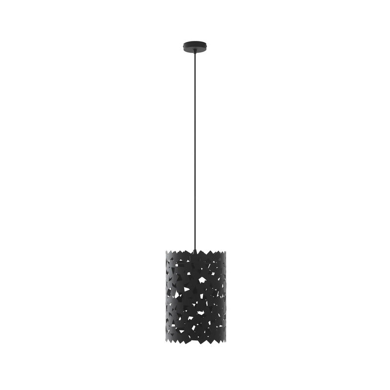 Lucande Hängeleuchte Aeloria schwarz LED Pendelleuchte dimmbar Eisen Ø25cm 80cm - 4251911775235