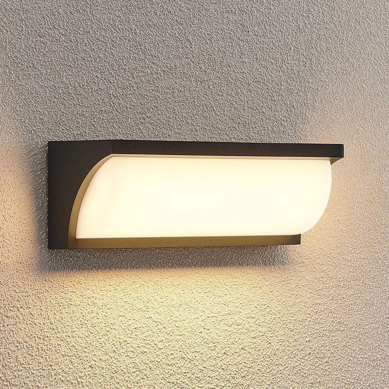 Lucande Außenwandleuchte Aune LED Gartenlampe Wandleuchte anthrazit IP65 815lm - 4251096582123