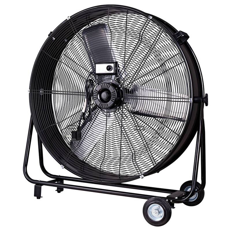 Sygonix Trommelventilator 300W Aluminium Ventilator schwenkbar Ø905mm 360° - 4064161489308