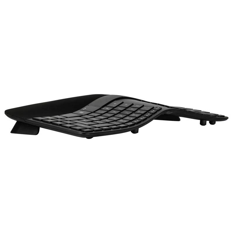Matias Tastatur Keyboard FK413PCD-DE Ergonomisch Kabellos QWERTZ Schwarz - 0833742007965