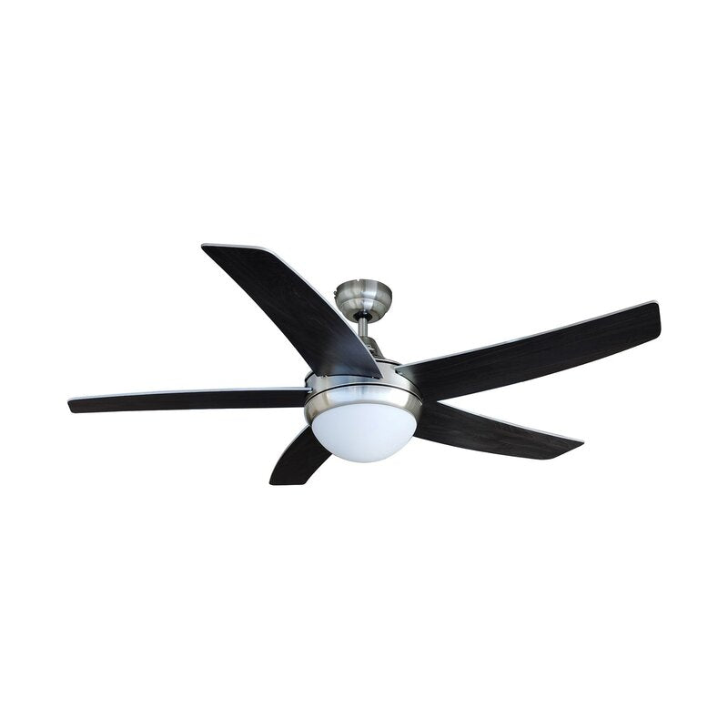 Lindby Deckenventilator Auraya mit Licht leise Stahl für Räume bis 8 m² - 4251911789164