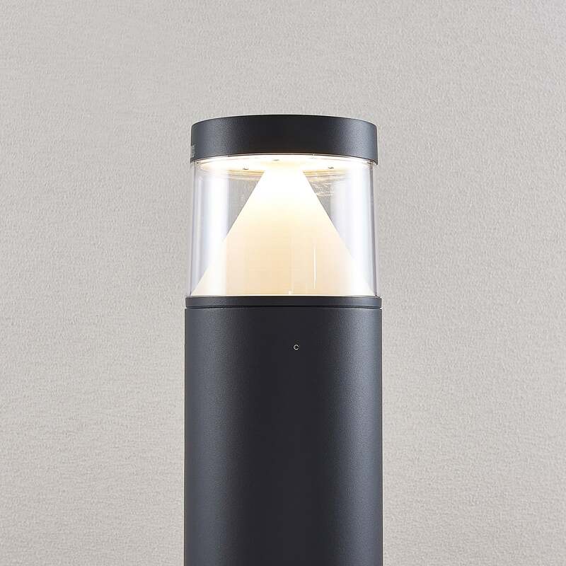 Lucande Pollerleuchte Pollerlampe LED Wegelampe Darja dunkelgrau Aluminium357 - 4251096556162