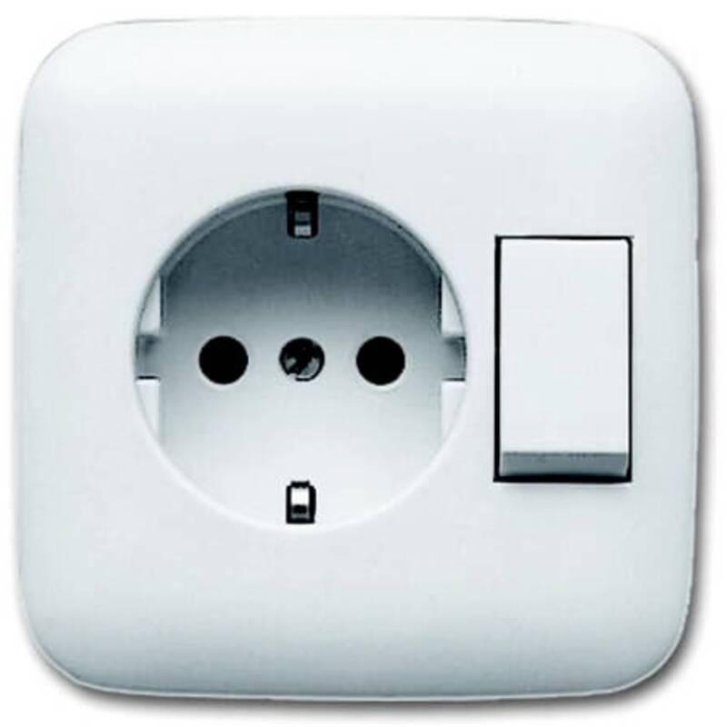 ABB FI-Schutzschalter Leitungsschutzschalter 1polig 16A 250V RCD weiß 81x81x32mm - 4011395065105