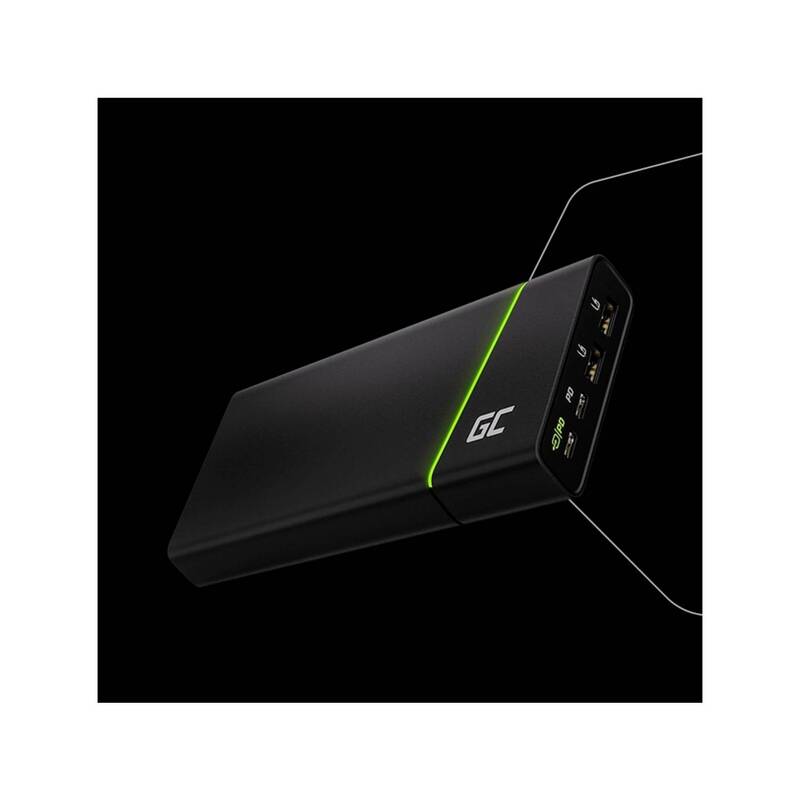 Green Cell Powerbank 26800 mAh Quick Charge 3.0 USB PD LiPo Schwarz 4 Anschlüsse - 5907813965258