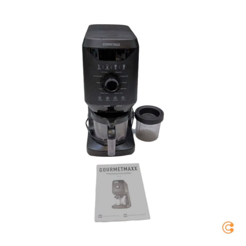 GourmetMaxx Eismaschine 800W schwarz Eismaschine für cremiges Eis 2x500ml 500ml - 4067522093077