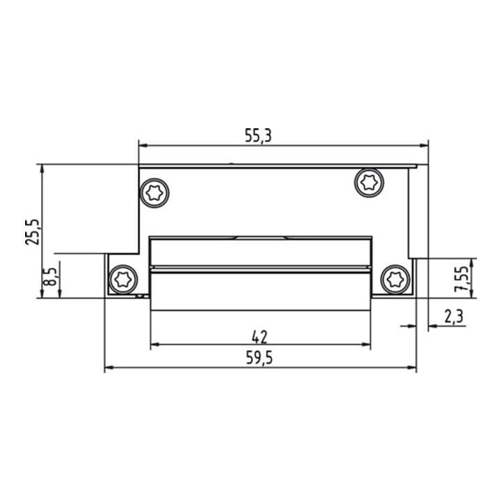 GEZE Elektrotüröffner A5000--A Kompakt DIN L/R FaFix 6-24V AC/DC - 4042938547802