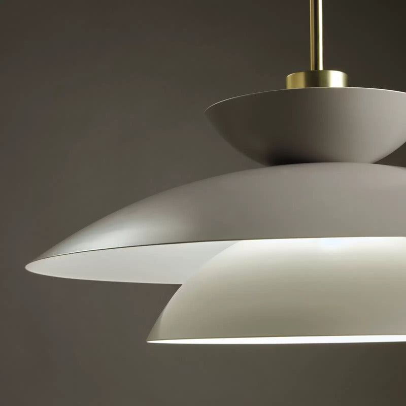 miloox by Sforzin Hängeleuchte Kloé Hängelampe Lampe taubengrau Ø 60 cm Metall - 8050612949510