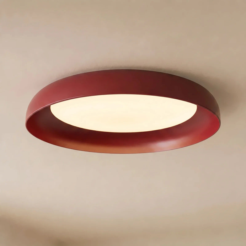 Lindby Deckenleuchte Florie LED Lampe Leuchte rot weiß Ø40cm 3000K 1200Lumen - 4255830911408