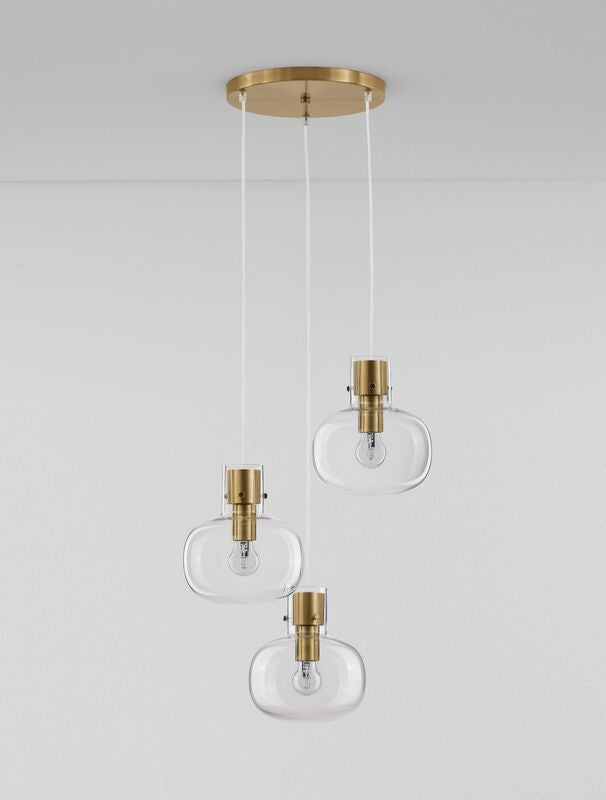 Nova Luce Pendelleuchte Hängeleuchte CINZIA Gold E27 LED 3fach dimmbar Lampe - 5212017431127