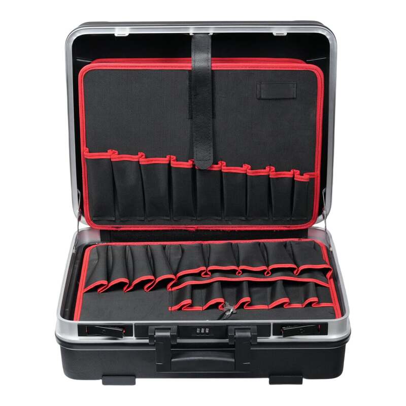STIER Werkzeugkoffer Werkzeugbox Set schwarz ABS Kunststoff 475x385x190mm leer - 4251709645962