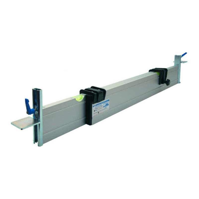 rabo Abziehschiene verstellbar 1,60-2,75m C-Schiene mit Libelle Gartenbau - 4032367145304