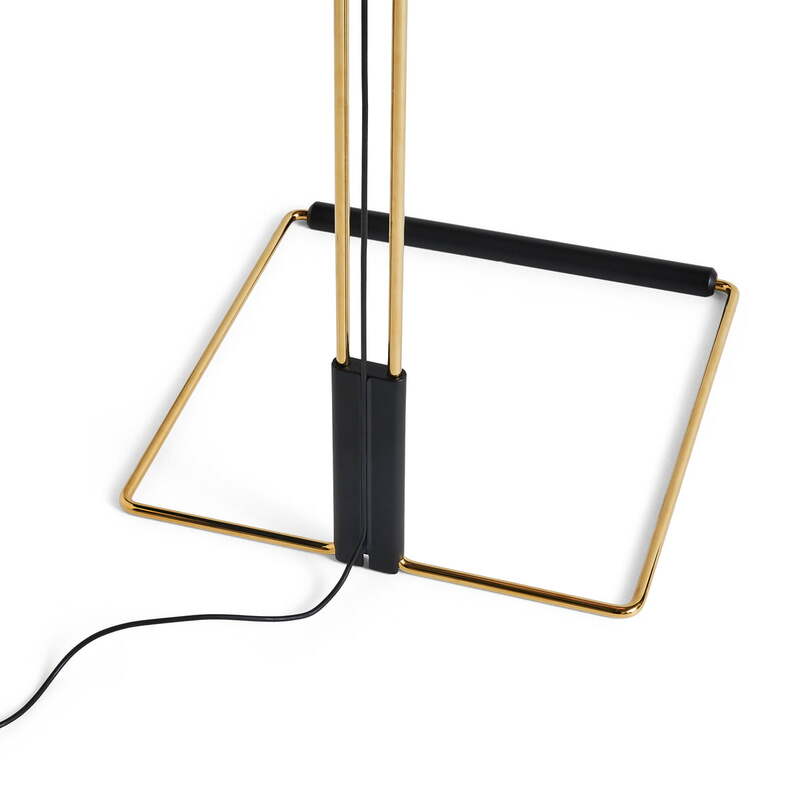 HAY Matin Stehleuchte Lampe LED gelb Baumwollschirm Messinggestell DEFEKTWARE - 5710441312932