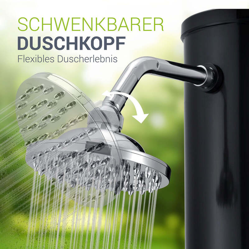 Solardusche Victoria Gartendusche 35l Regendusche Temperaturregelung schwarz - 4260565523307
