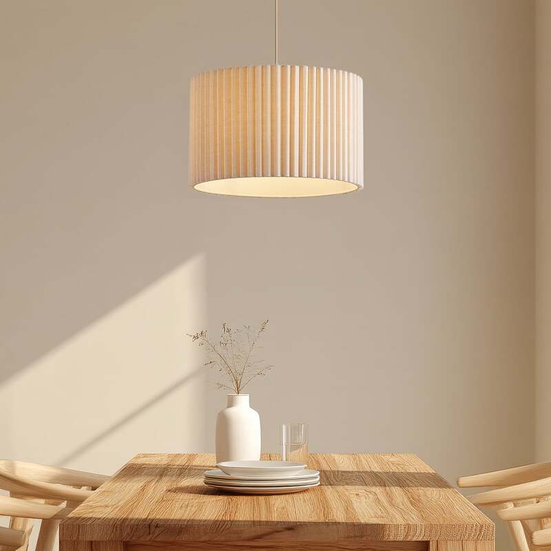Lindby Hängeleuchte Libbie LED Pendelleuchte Lampe dimmbar creme Ø45cm 28cm - 4255830903670