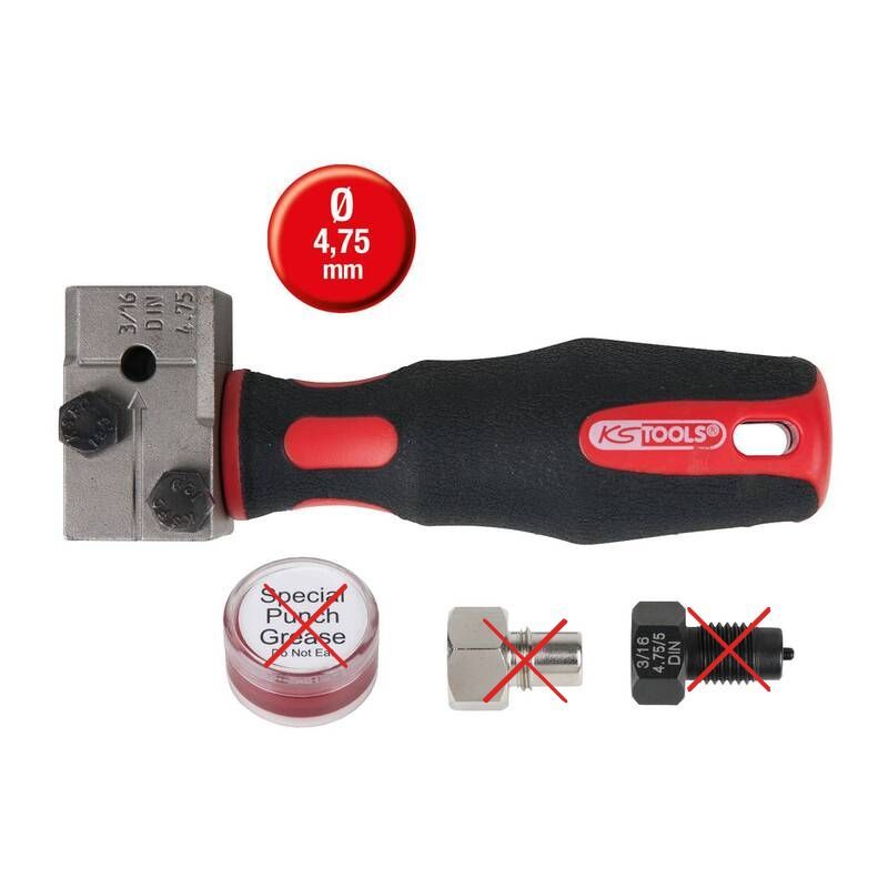 KS Tools Universal-Bremsleitungs-Bördelgerät FLAREFIXeco 4,75mm 4tlg Set - 4042146694886