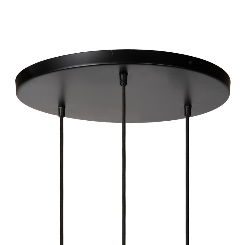 Lucide Hängeleuchte Pendelleuchte´Lampe Yunkai Papier dreiflammig creme schwarz - 5411212105714