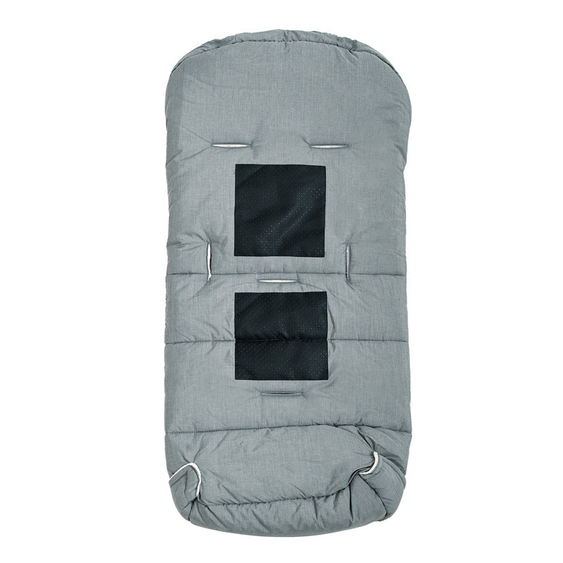 LITTLE ONE Winterfußsack Juna Kinderwagen Fußsack Thermo Hellgrau Weiß Universal - 4260315695339