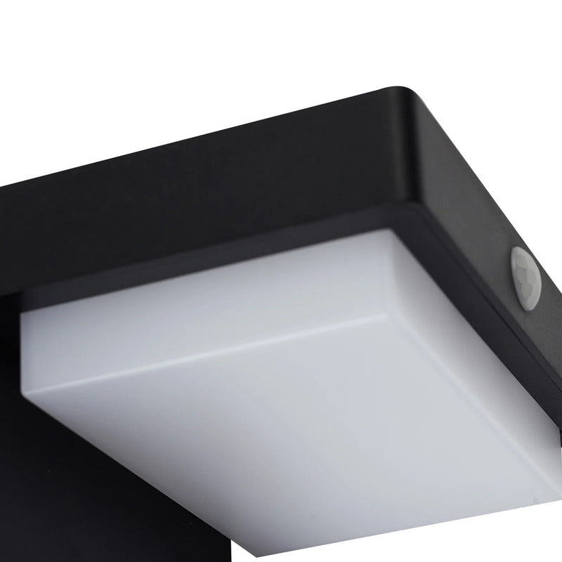 Lindby LED-Solarwandleuchte Eleazar schwarz Gartenlampe Wandleuchte mit Sensor - 4251911786668