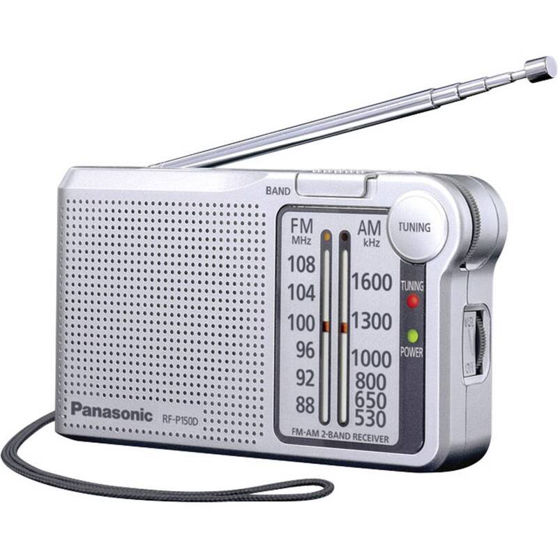 Panasonic RF-P150DEG UKW Taschenradio Analog Tuner Handschlaufe Silber 3 STÜCK - 5025232863464