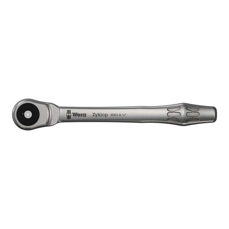 Wera Knarre Zyklop Metal 1/4" Antrieb Durchsteckvierkant 141mm Werkzeug robust - 4013288174017