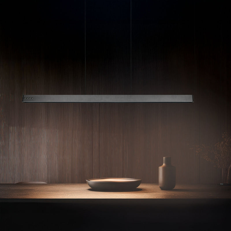 TRIO LIGHTING Hängeleuchte Donegal LED Pendelleuchte dimmbar schwarz 150cm CCT - 4017807659412