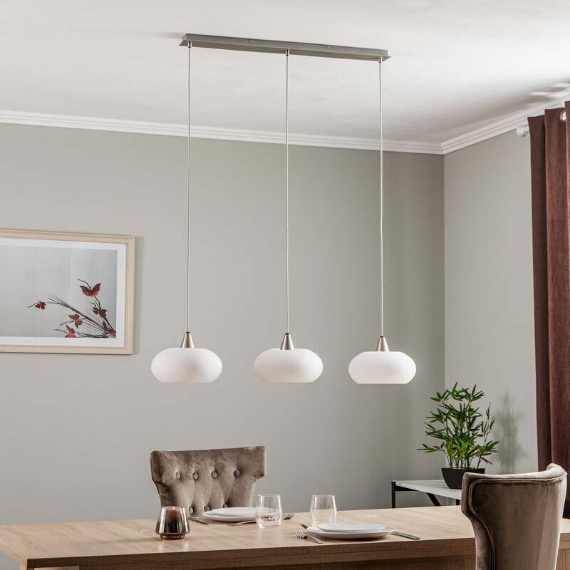 Lucande Hängeleuchte Pendelleuchte Sharvil 3-flammig dimmbar Lampe Leuchte 97cm - 4251911756326