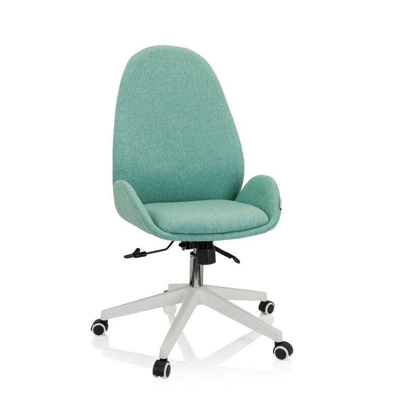 hjh OFFICE Bürostuhl Drehstuhl AVEA I Computerstuhl Schreibtischstuhl Stoff aqua - 4064323023098