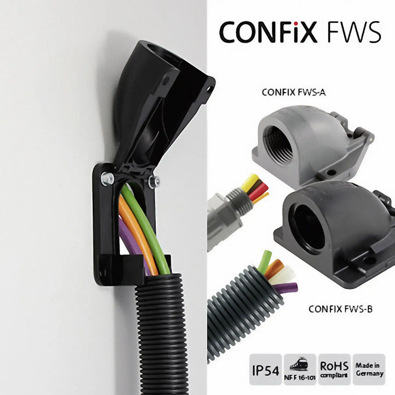 Icotek Kabeldurchführung gewinkelt grau IP54 1 Stück 111,5x100,5x73,5mm - 4251269317347